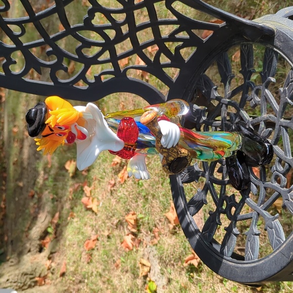 Rare HTF Vintage 💎 Murano, Italy 🤡 hand-blown VENETIAN GLASS CLOWN 🤡 pristine - Picture 2 of 12